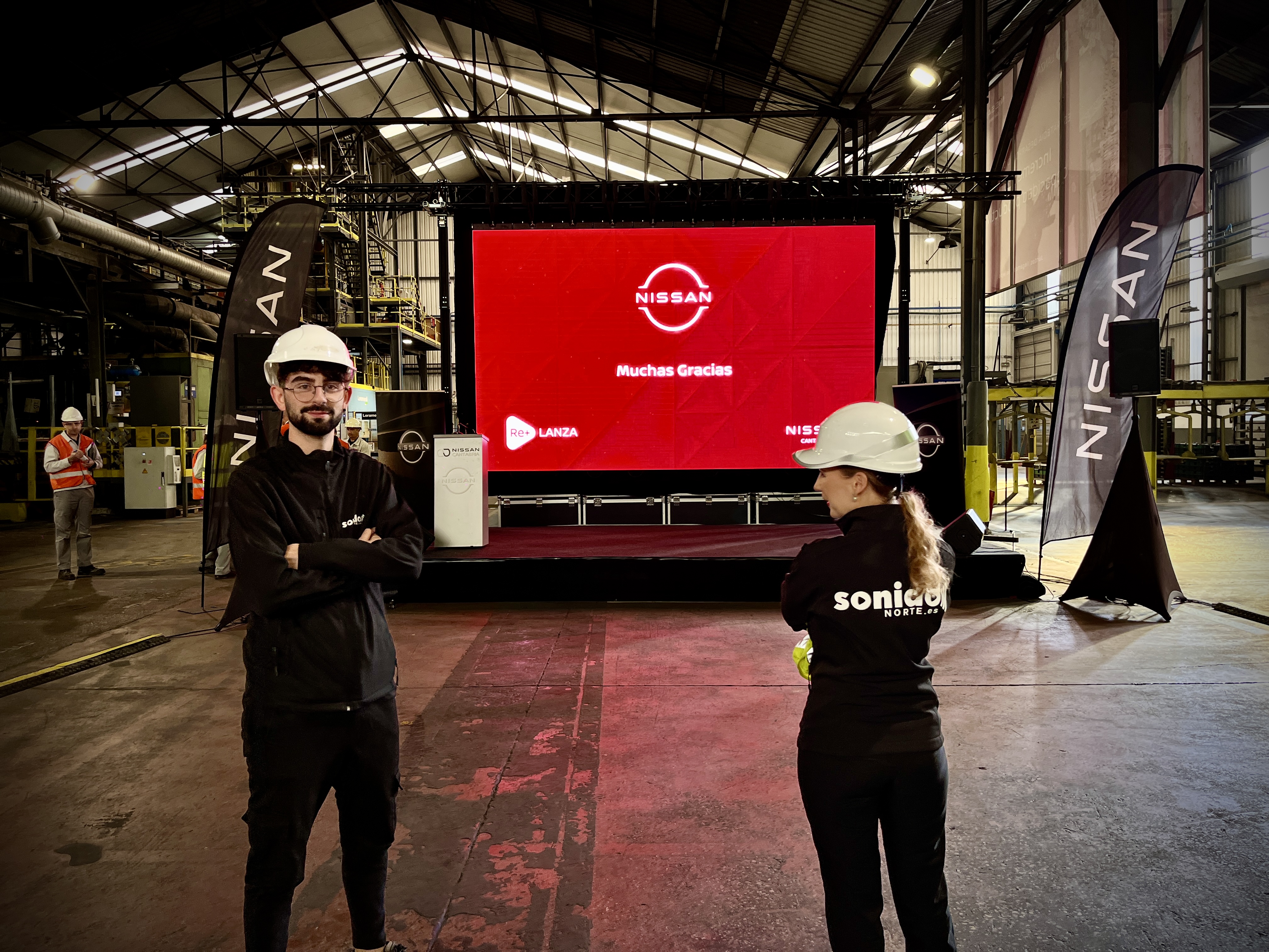 Equipo de Sonido Norte en evento Nissan